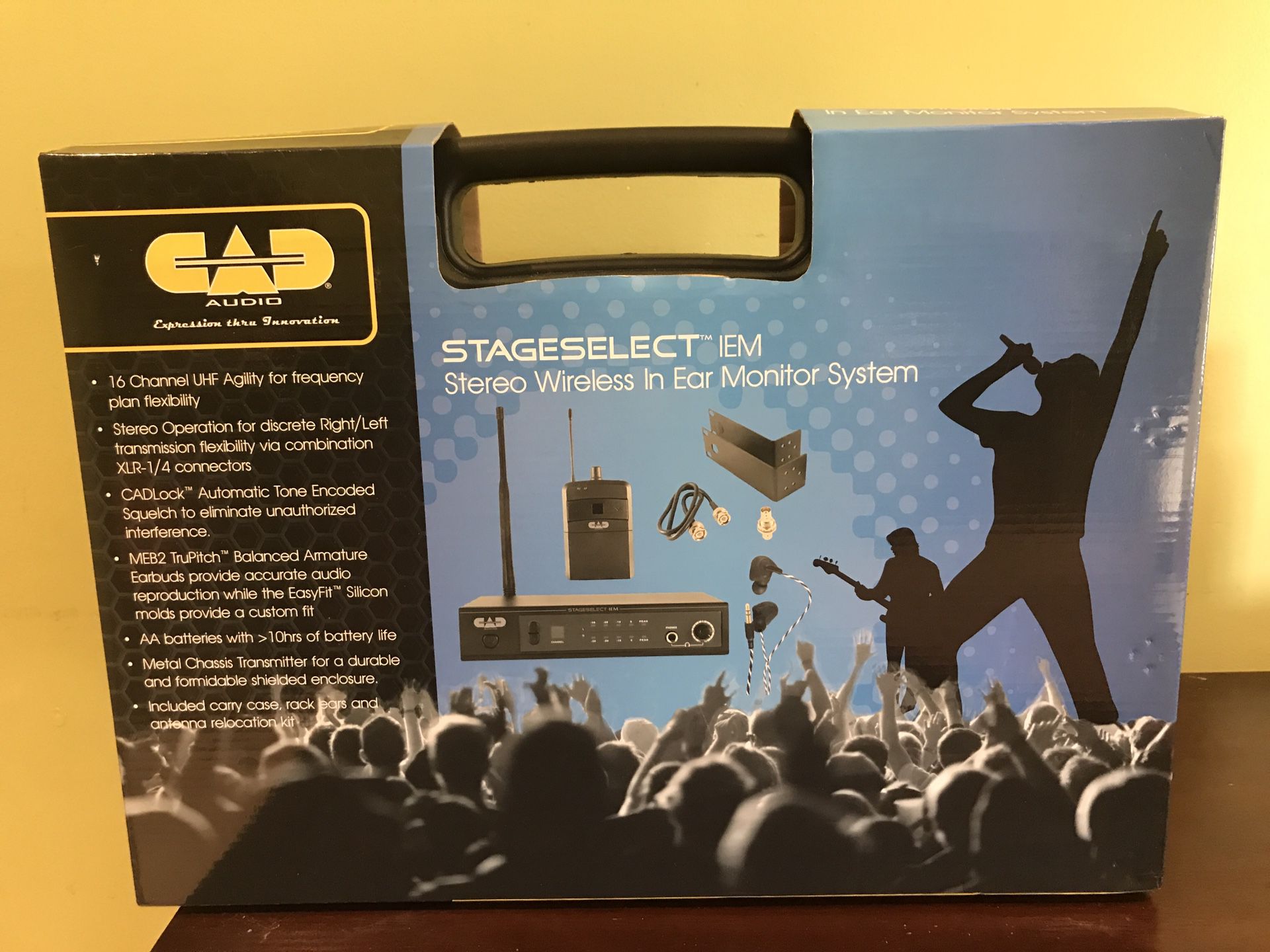 CAD AUDIO Stage Select EIM. Stereo Monitor In Ear System