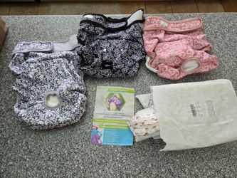 Dog reusable diaper x3 with disposable pads XXL