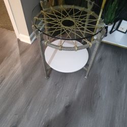 **$50** Glass Top Accent Table 