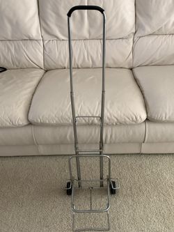 Luggage Carrier Suitcase Cart Travel Caddy with wheels, folds and compact With Bungee Cord