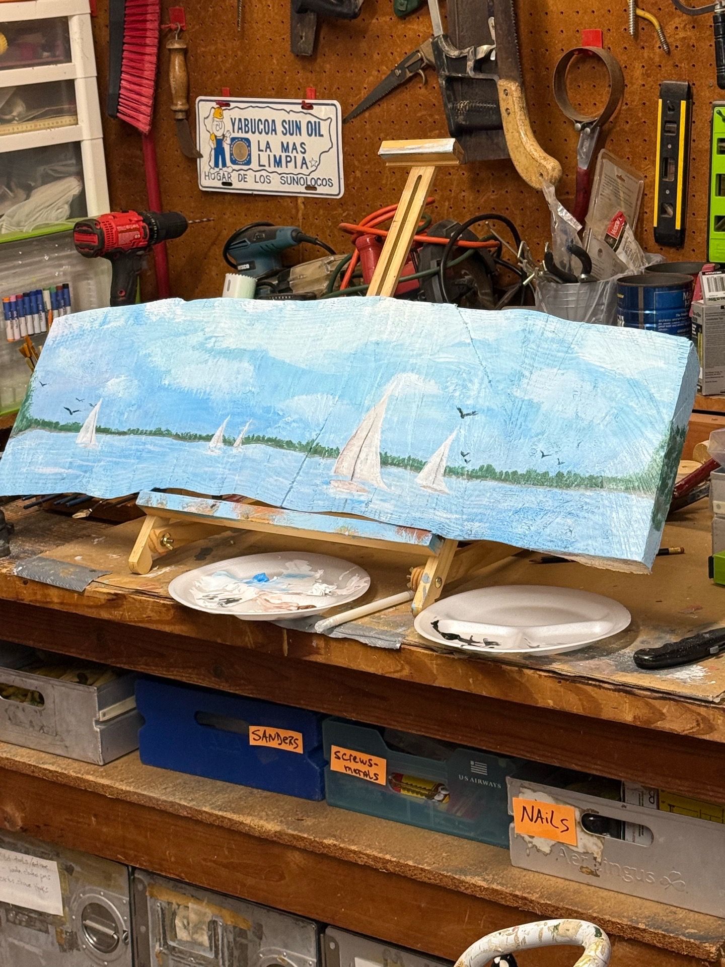 Acrylic painting