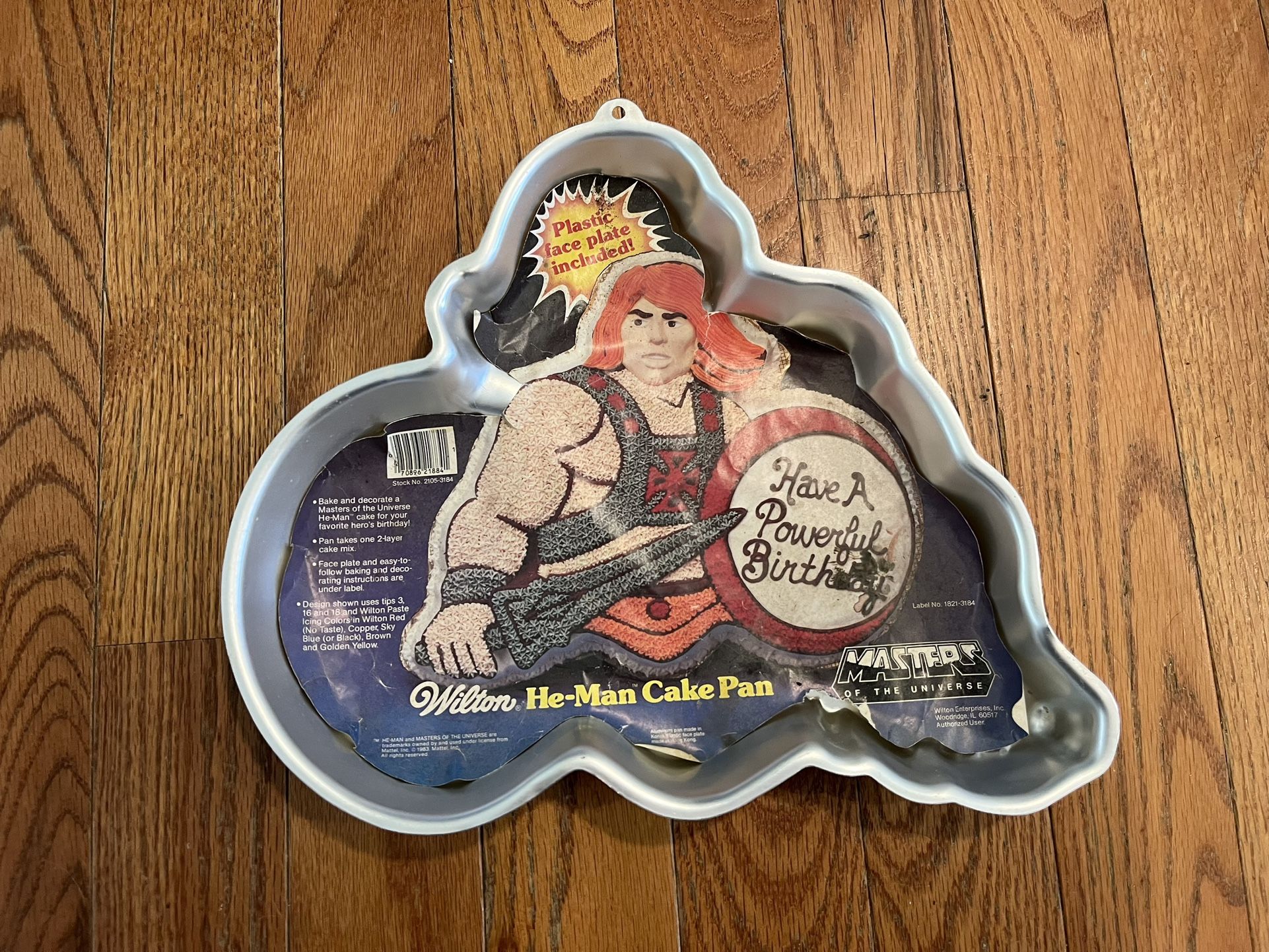 Vintage 1983 Wilton He-Man & Masters Of The Universe Metal Cake Pan (NO FACE)