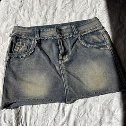 Fashion Nova Denim Skirt 