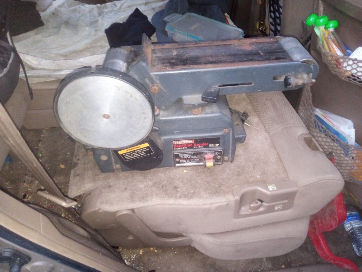 Craftsman Belt Disc Sander 2/3 HP