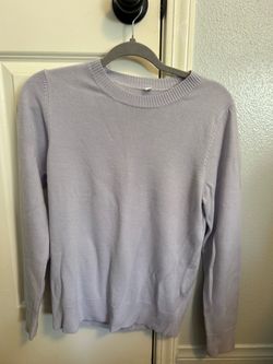 Light Purple Crewneck Knit Sweater