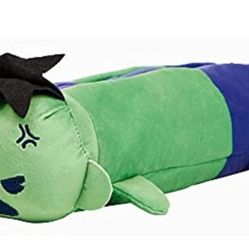 New Marvel Hulk Avengers Plush Fabric Zipper Closure Barrel Pencil Case 