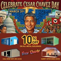 SAVE BIG & SECURE YOUR VALUABLES  FROM HEAT THIS SUMMER IN STYLE,  WITH A GARAGE, STORAGE AND CARPORT FROM CHAMELEON METALS