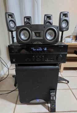 Klipsch 5.2 Surround Sound System with YAMAHA RECEIVER