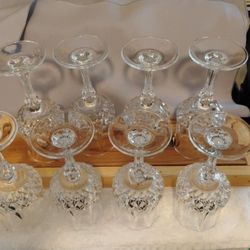 Bohemia Find Crystal Champagne And Wine Goblets