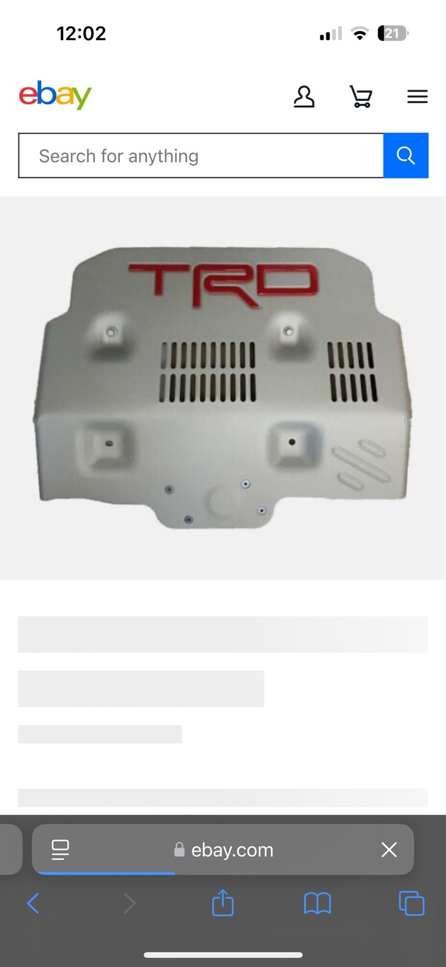Trd 4Runner Skid Plate