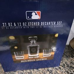 Astros Whiskey Glass Set