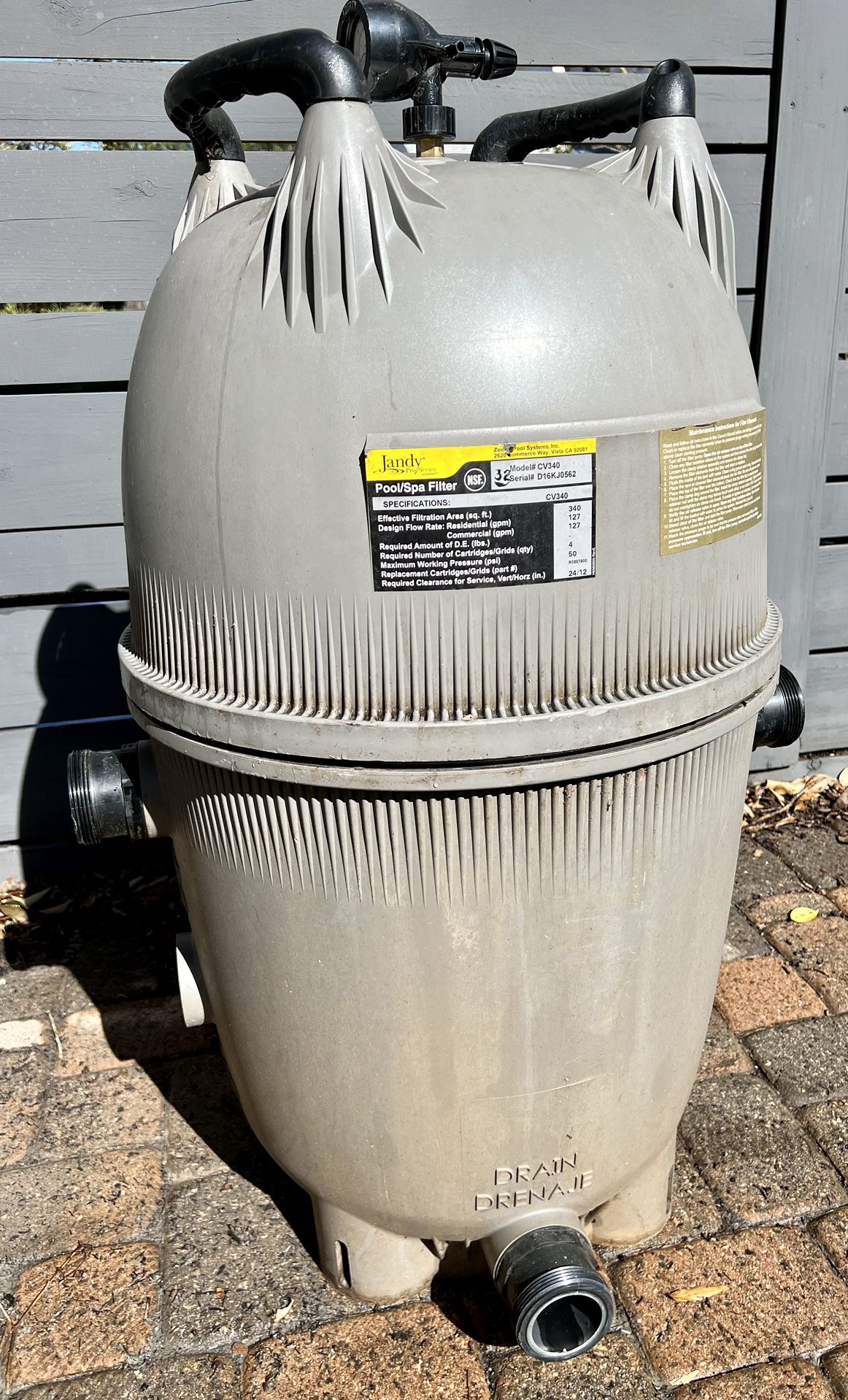 Pool Filter System With New Filters