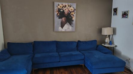 Navy Blue Sectional