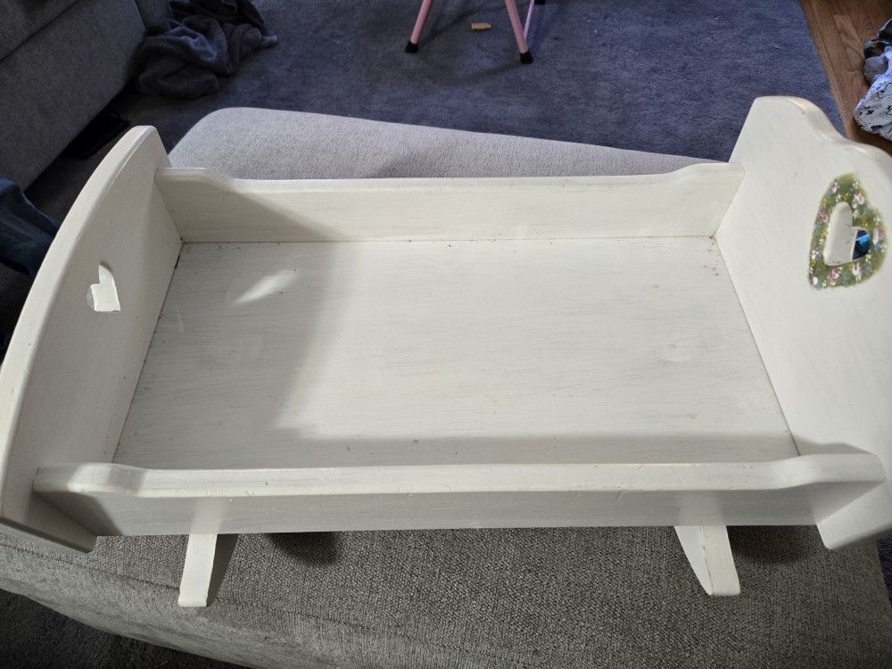 Wooden Doll Cradle