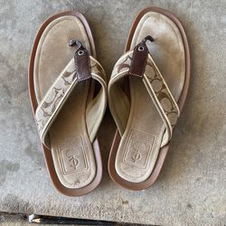 Coach Mens Sandals Beach Summer Sz 11m 