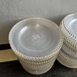 95 Clear Charger Plates 