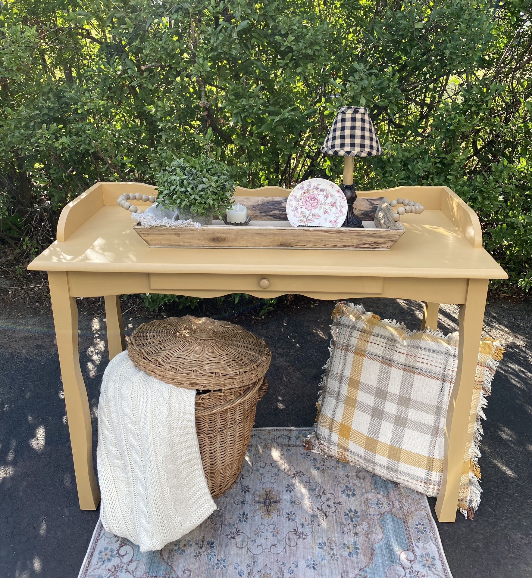 Wood Entry Table/Sofa Table *Please See Description For Details*