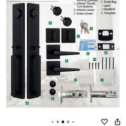 Unused Heavy Duty Door Handle Lock Set 