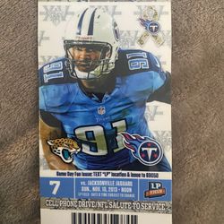 Tennessee Titans Ticket Stubs