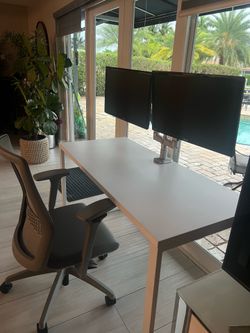 Desk with chair