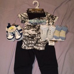Brand New 0/3 Month Clothes And Size 2 Shoe 