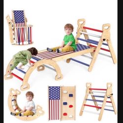 Pikler Triangle Set, Pickler 5 In 1 Climbing Gym PRICE IS FIRM