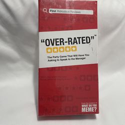 “Over-Rated” Party Card Game Ages 17+, 3-20+ Players 