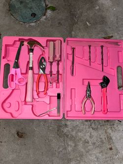 Pink Home Tool Set with Case