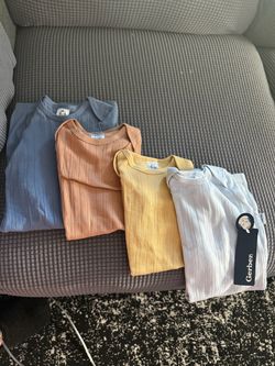 Gerber Baby Ribbed Onesies Set of 4