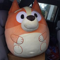 2 Bluey stuffed squishmallows,,2 bluey blankets and 3 mugs