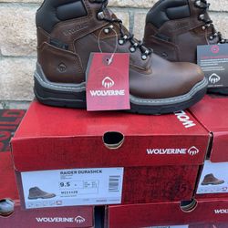 WOLVERINE STEEL TOE BOOTS SIZES 8 8.5 9 9.5 10 And 10.5