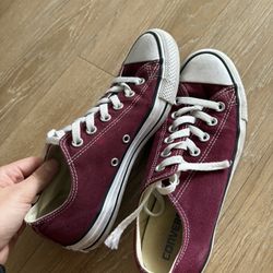 Maroon Converse 