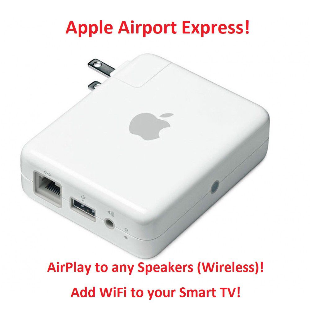 Make any speakers WiFi / Wireless! Apple Airport Express