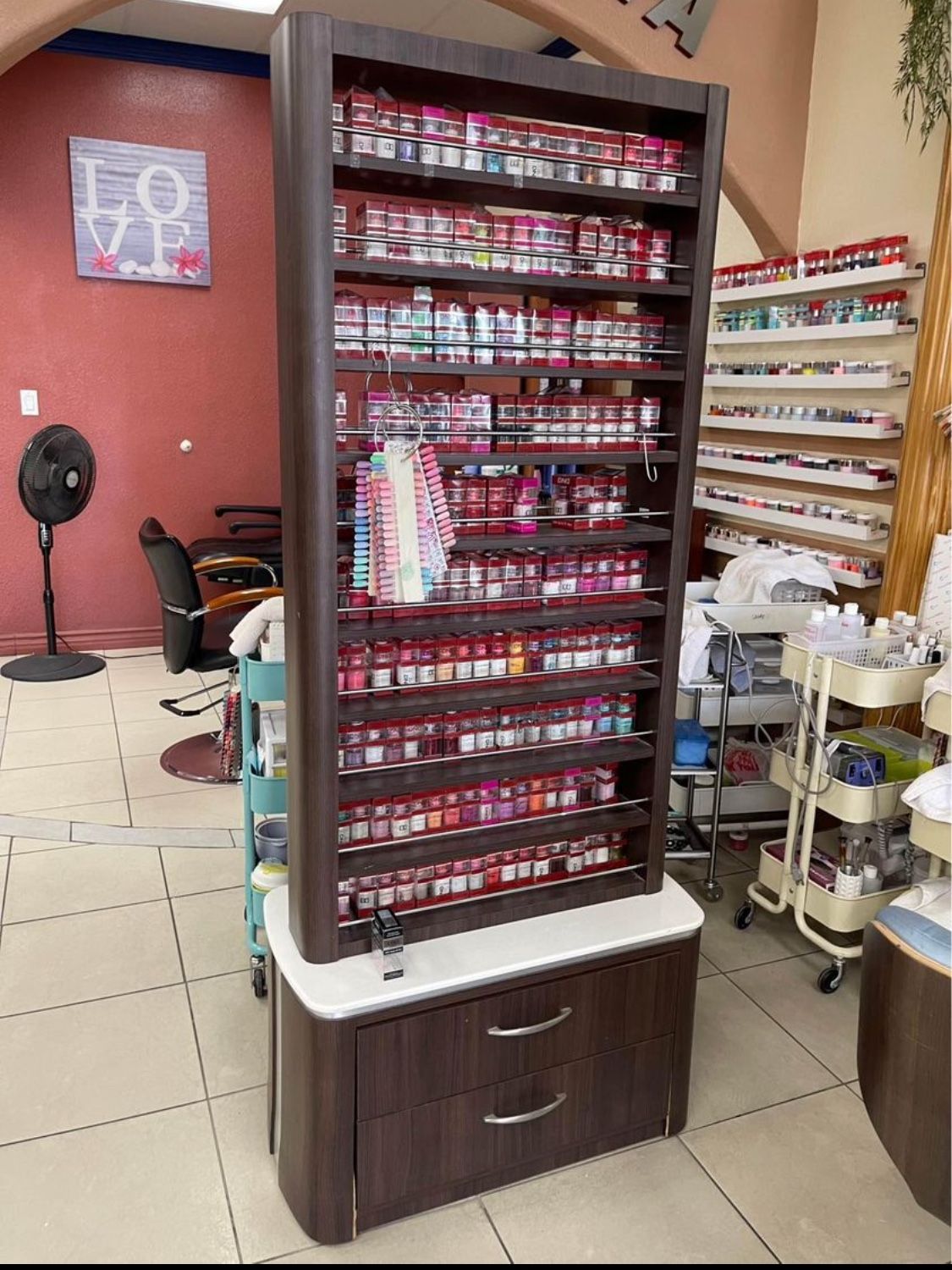 Double Polish Rack with Storage