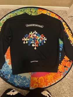 Chrome Hearts Black Multicolor Cross Crewneck Sweatshirt