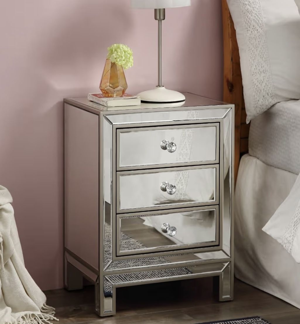 Mirrored Nightstand