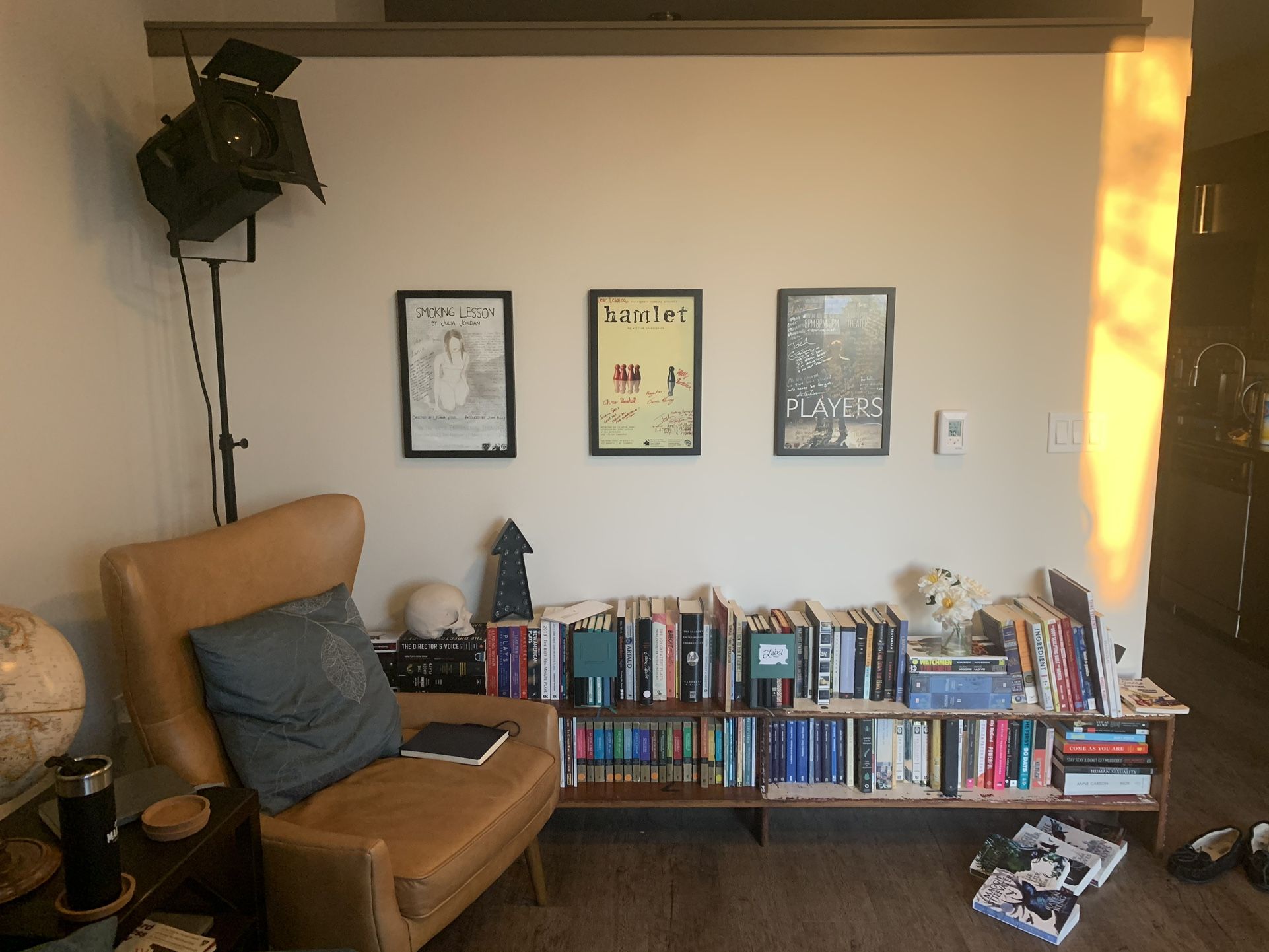 Unique reclaimed wood bookshelf