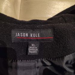 Like New Black Short XL Jason Kole Wool Coat
