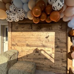 Custom Rustic Backdrop