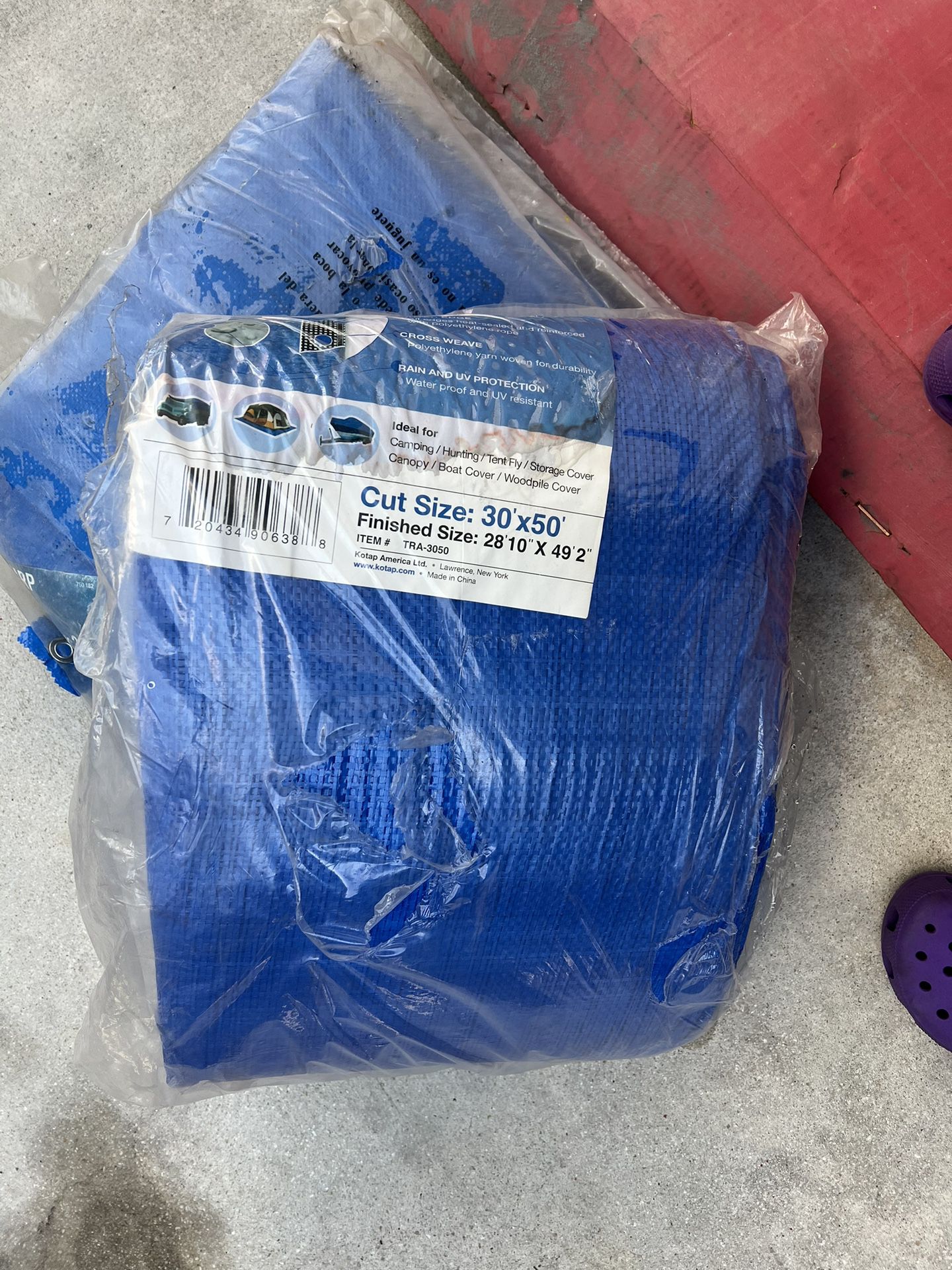 All purpose blue tarp