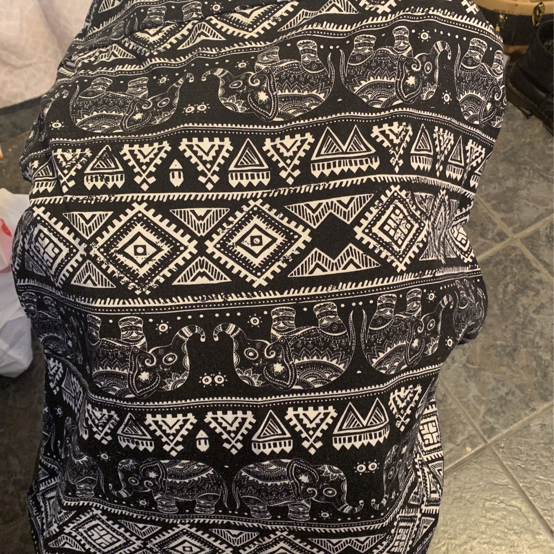 Long Printed Skirt