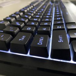 CyberPowerPC Wired Gaming Keyboard 01 Nohi White LED Backlit