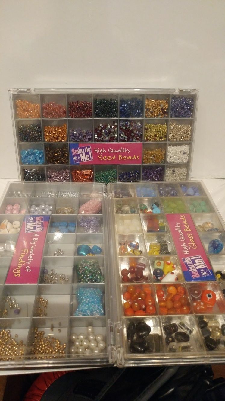 Boxes of Beads.