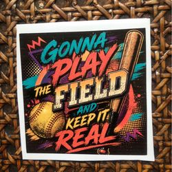 Softball stickers
