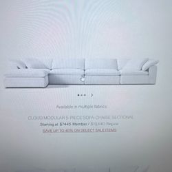Restoration Hardware The Cloud Viral Couch Needs to go TODAY