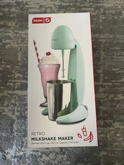 Dash Retro Milkshake Maker for Malts, Soda Fountain Drinks, Protein Shakes, Whipping Omelets and Pancake Batter, 2-Speed Settings + Pulse, Recipe Guid