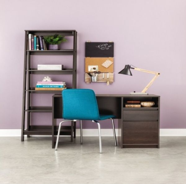 5 Shelf Trestle Bookcase Espresso Room Essentials For In 5 Shelf Trestle Bookcase Espresso Room Essentials