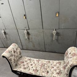 Antique-style Settee Or Loveseat Wit Carved Wood Finish