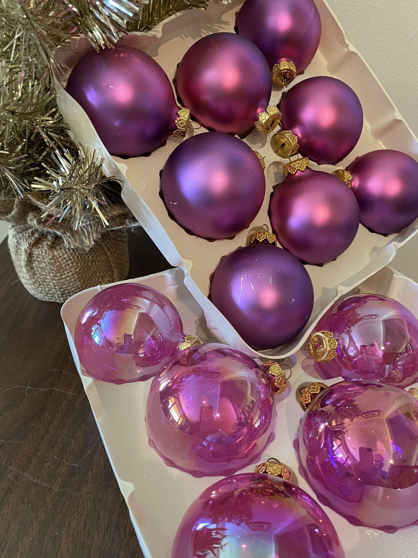 Barbie Pink Christmas Tree Ornaments (14 Balls)
