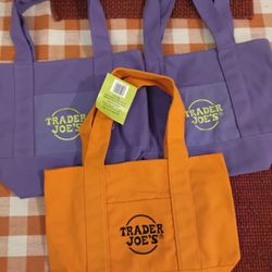 Trader Joe's Mini Totes New 